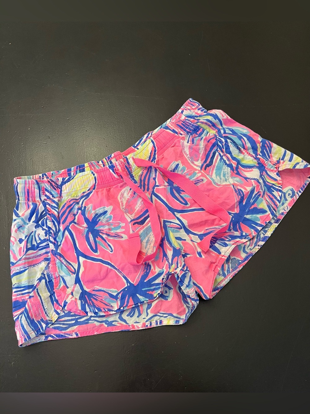 Lilly Pulitzer Tiki Pink Cabana Pajama Sleep Shorts Womens XS Lounge PJ Beach
